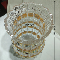 Vases en cristal luxueux sculptés à la main pour les mariages et les restaurants Cadeaux en verre et en cristal