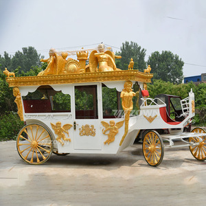 ZOWN White Body Winged <b>Goddess</b> <b>Angel</b> Sculpture Royal Carriage For Wedding Bride Parade Transportation - Product Image 4