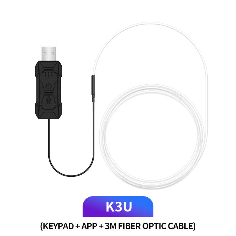 TECLADO + APLICACIÓN + CABLE DE FIBRA ÓPTICA 3M