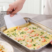 Jeu de plaques de cuisson personnalisées moules et plateaux rectangulaires en acier inoxydable plats antiadhésifs pour four