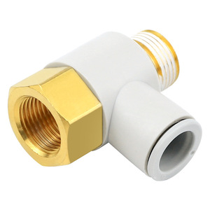 ข้อต่อเกลียวเดี่ยว DDE Dade Pneumatics รุ่น KQ2VF04/06/08/10/12-M5/01/02/03/04S อุปกรณ์โลหะ - Product Image 4
