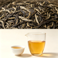 Teh Pu Er Mentah dari Pohon Kuno Yunnan Lao Banzhang, Kue Teh Terkompresi 300g, Dibungkus Bambu, Buatan Tangan, Teh Cina Tua Kelas Atas, Grosir
