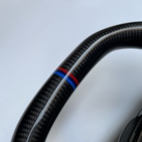 Volant en fibre de carbone personnalisé pour BMW E60 E63 avec cuir perforé