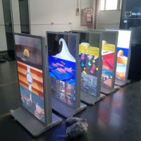 43 55 65 inci Layar Digital Signage Indoor Fullscreen LCD Totem Iklan Vertikal Kios Android 11 untuk Toko Digital Signage Totem