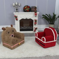 Année moderne Série Lapin Pouf Chaise Enfants Style De Pâques Forme De Lapin Doux Confortable Fauteuil Pour Enfants Mousse Remplissage Canapé