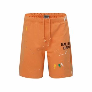 Pantalones Cortos Holgados de Verano Estilo Urbano con Parches de Graffiti y Salpicaduras de Pintura, Pantalones Casuales de Cinco Puntos para Hombre y Mujer - Product Image 2