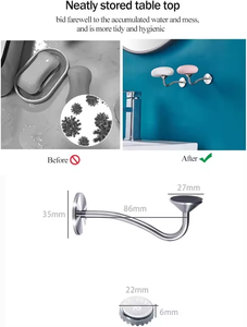 A parete a <span class=keywords><strong>ventosa</strong></span> design galleggiante per bagno <span class=keywords><strong>portasapone</strong></span> magnetico <span class=keywords><strong>portasapone</strong></span> per <span class=keywords><strong>doccia</strong></span> a parete - Product Image 4