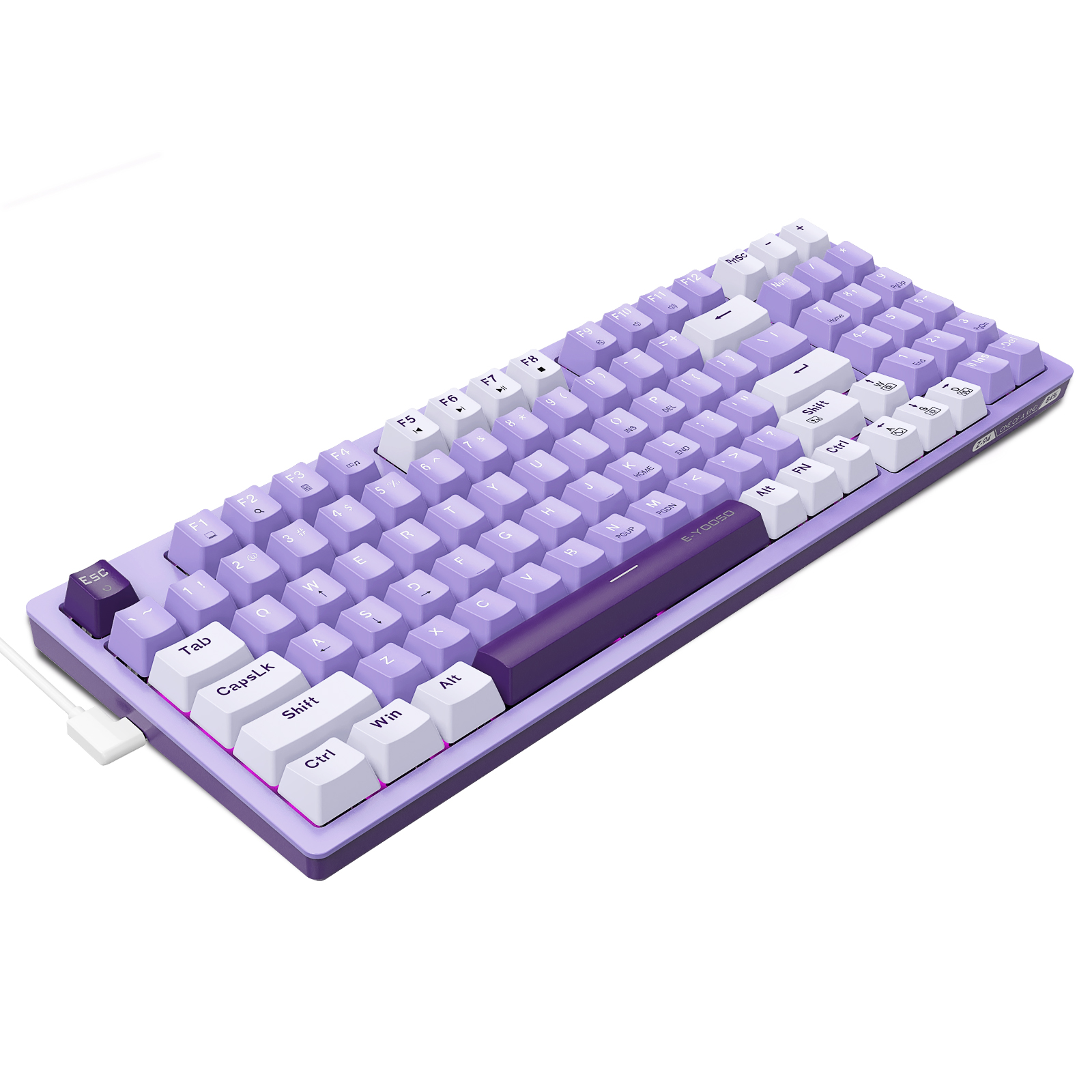 Wired Mechanical Keyboard E-yooso Z-94: USB Type-C, Hot-Swap, RGB