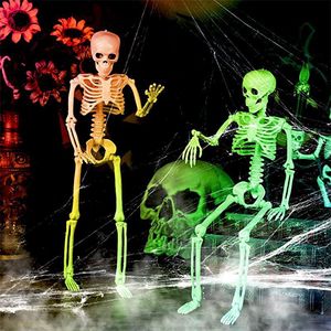 Nouvelles décorations de squelette humain en PVC non toxique de 40 cm pour Halloween, accessoires de maison hantée, modèle de jouet, fournitures de fête - Product Image 5
