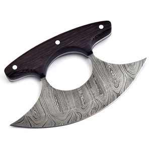 Couteau à pizza professionnel LEGACY BLADES, durable, antidérapant, en acier Damas, manche en bois, outil de découpe de cuisine durable et tranchant, luxe - Product Image 1