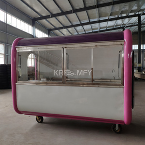 <b>Caravan</b> Outdoor Fast Kiosk Bubble Tea Truck Multifunction Hot Dog Vans Trucks Mobile Food Trailer - Product Image 6