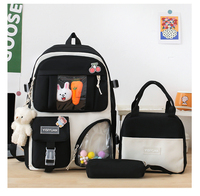 Offre Spéciale : Ensemble 3 Pièces – Sac à Dos Unisexe Tendance et Imperméable avec Fermeture Éclair et Fermoir, pour Usage Quotidien, Loisirs et École, et Trousse en Tissu Oxford