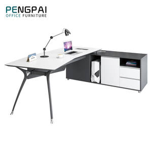 <span class=keywords><strong>Scrivania</strong></span> da Ufficio in Legno Ecologica dal Design Moderno e Forma Essenziale per Uso Commerciale - Product Image 4