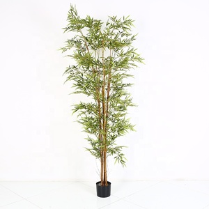 Bán Buôn 6ft Cao Sân Sau Cây Tre Hàng Rào Cây Nhựa Nhân Tạo Cây Tre Cho Trang Trí Nội Thất Với Planter - Product Image 2