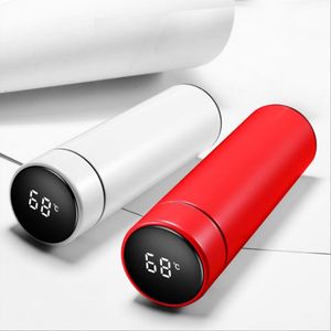 Vente flash - Thermos intelligent en acier inoxydable 304, portable, avec affichage de la température LED, flacons isothermes, bouteille d'eau intelligente - Product Image 5