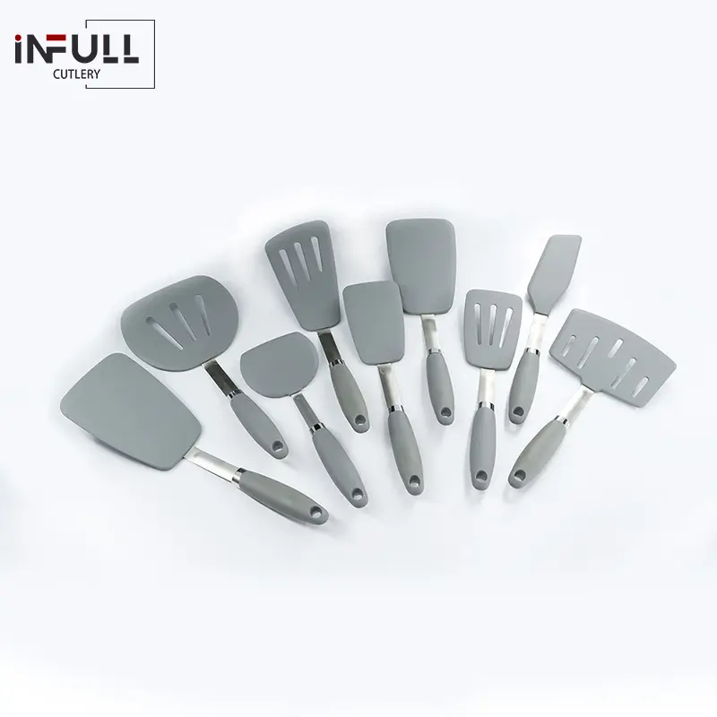 2023 nouvelle collection d'ustensiles de cuisine outils en silicone écologiques pour une maison confortable promue utilisation de la vie culinaire