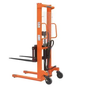 Stacker Supplier Long Reach Manual Stacker Manual Forklift Of 1000 Kg Pile Turner And Press Roadway Semi Automatic