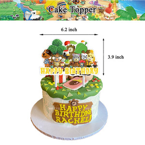 Artículos para Fiesta de Cumpleaños de <span class=keywords><strong>Animal</strong></span> <span class=keywords><strong>Crossing</strong></span>, Regalos de Dibujos Animados para Niños, Decoración para Fiesta Temática del Videojuego <span class=keywords><strong>Horizon</strong></span>, Incluye Globo Impreso - Product Image 3
