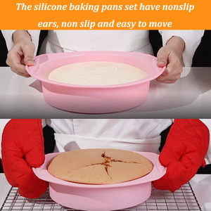 6 Pcs Non-Stick <b>Silicone</b> Bakeware Set Non Stick <b>Baking</b> Bread Loaf Pans Cake Molds Kitchen Accessories for <b>Baking</b> Cake Tools - Product Image 5