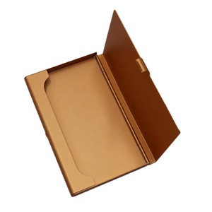 Design de mode Logo d'impression personnalisé Logo laser Porte-cartes de visite portable en métal et aluminium en stock - Product Image 6