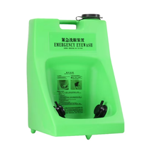 Güvenlik Duşu Taşınabilir Göz Yıkama İstasyonu Duvara Monte 500ml ABS Tek Kullanımlık Acil Göz Yıkama Şişeleri Göz Yıkama Solüsyonu