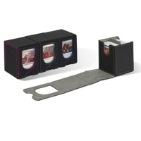 Boîte de rangement pour cartes à collectionner JUZI en cuir PU personnalisé, imperméable, écologique, coins carrés, impression couleur intégrale, vente en gros 100+