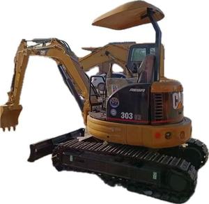 Mini-excavatrice d'occasion 2022 pour 303CR, 3 tonnes, godet de 0,25 m, moteur, boîte de vitesses, pompe, puissance de 20 kW, 600 heures de fonctionnement - Product Image 1