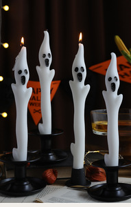 Nouvelle bougie fantôme d'Halloween de 25 cm (10 pouces), bougie parfumée artisanale, décoration créative pour la maison pour la fête d'Halloween - Product Image 4