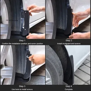 4x Garde-boue avant/arrière pour <span class=keywords><strong>Suzuki</strong></span> Jimny JB74 <span class=keywords><strong>2020</strong></span> JB64 Sierra 2019 2021 2022 - Product Image 6
