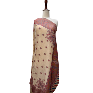 Wholesale Custom Jacquard Jamawar <b>Shawl</b> Luxury Woven Floral Breathable Skin-Friendly Lightweight Ethnic Winter Fashion Private - Product Image 2
