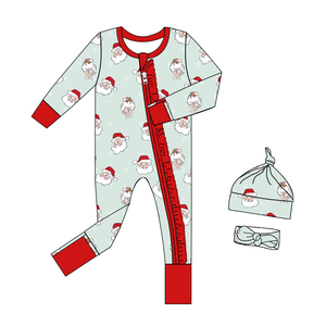 Pigiama natalizio Puresun per bambini, <span class=keywords><strong>abbigliamento</strong></span> autunnale/<span class=keywords><strong>invernale</strong></span> per bambini, stampa Babbo Natale, completo pigiama da <span class=keywords><strong>bambina</strong></span> in 2 pezzi. - Product Image 2