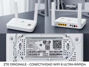 Xinsuhang F6610M Smart XPON ONU Gateway AC1200 Router WiFi de Doble Banda 2.4G 5G MU-MIMO 4GE LAN con Adaptador de Corriente y 1 Año de Garantía - Product Image 2