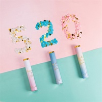 Vente chaude personnalisé couleur unie confettis canon fête Popper biodégradable fête Poppers pour anniversaire désherbage décoration