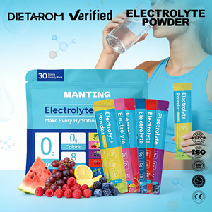 Sobres de Polvo Electrolítico Halal para Hidratación, Bebida Electrolítica Vegana, Polvo de Electrolitos Keto, Suplementos Herbales Deportivos para el Cuidado de la Salud - Product Image 1