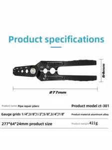 Tang reparasi pipa tembaga, alat perata bulat, alat perbaikan Bending OK, metrik, AC, Tang perbaikan - Product Image 6