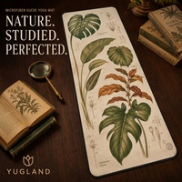 Tapete de Yoga de Gamuza Yugaland Mandala, Diseño Personalizado, Antideslizante, Base de Caucho Natural, para Venta al Por Mayor
