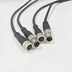 Benutzer definierte M8-Kabelstecker Buchse 3-17-poliger Sensor Außen leuchte LED Wasserdichter Luftfahrt kabelbaum - Product Image 4