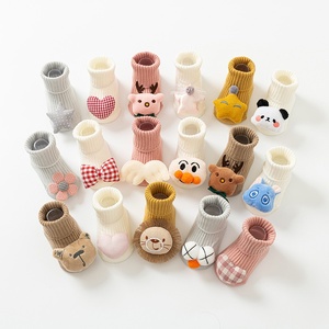 Wholesale Anti-Slip Cartoon <strong>Baby</strong> Socks Soft Cotton Newborn Anti-Slip Floor Socks Cute Doll Decor Infant Socks - Product Image 1