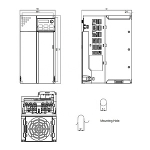 VFD32AMS43ANSHA MS300 15kW 20HP 460V 3 เฟส ไดรฟ์ปรับความถี่แบบแปรผัน VFD ใหม่ 100% - Product Image 4