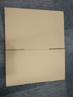 100 Piezas Listas para Enviar, Carpetas de Mudanza Resistentes de Cartón Corrugado de Alta Gama, Color Marrón, con Recubrimiento UV, Sin Logotipo