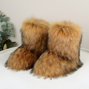 Botas <span class=keywords><strong>de</strong></span> nieve planas <span class=keywords><strong>de</strong></span> caña media SHUNLONG, estilo europeo-americano, cálidas para invierno, exportación transfronteriza, modelo K2, accesorios <span class=keywords><strong>de</strong></span> personaje - Product Image 5