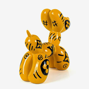Grande sculpture intérieure moderne personnalisée pop art ballon grandeur nature en fibre <span class=keywords><strong>de</strong></span> verre sculpture <span class=keywords><strong>de</strong></span> <span class=keywords><strong>chien</strong></span> sculpture <span class=keywords><strong>de</strong></span> sol en résine décoration <span class=keywords><strong>de</strong></span> la maison - Product Image 4