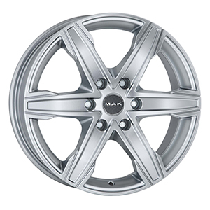 King6 MAK F65606KSI54M4 Plata 6,5J16 Et54 6X130 Cb84,1 1215 Índice de carga Ruedas de automóvil de pasajeros de aleación - Product Image 1