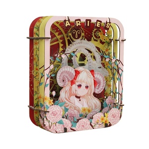 Sản phẩm mới <span class=keywords><strong>3D</strong></span> diorama tùy chỉnh thiết kế 4 lớp DIY giấy in câu đố cho trang trí - Product Image 2