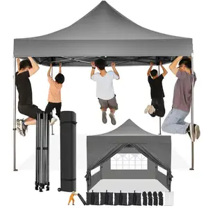 Stallo di mercato di qualità commerciale 3x3m tenda pieghevole resistente Pergola in alluminio giardino esterno Gazebo in PVC contenitore tenda