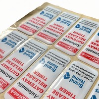 Autocollants en gel bombés industriels personnalisés, étiquettes en résine époxy pour équipements agricoles et machines