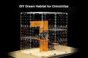 丙烯酸笼 (C型)-单个小动物带盖的起动器笼，可DIY扩展和可堆叠，一次性底部 - Product Image 5