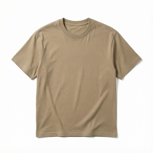 T-shirt pour homme en coton 100% vintage, coupe ample, col rond, manches courtes, tricoté, impression photo personnalisée, streetwear - Product Image 1