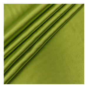 Tissu satiné tissé en polyester 100% biologique écologique 50D*75D 83 GSM 228T, résistant aux taches, séchage rapide, <span class=keywords><strong>l</strong></span>éger, uni, <span class=keywords><strong>pour</strong></span> robes - Product Image 4