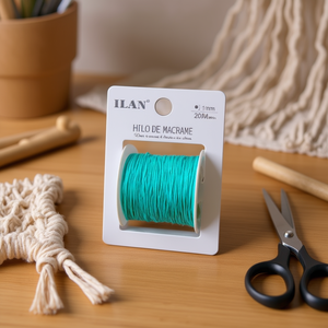 Filo per Macramè ILAN 1mm 20m Colore Teal per Lavori Artigianali - Product Image 2